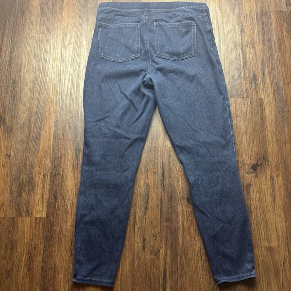 Spanx Pull On Skinny Jeans Distressed Dark Wash Women’s Size Size XL - Picture 2 of 10